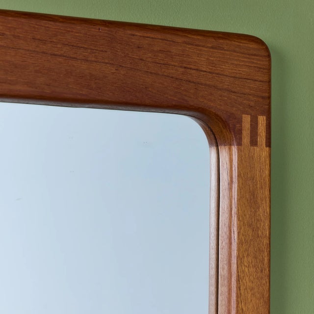 Mid-Century Modern Pedersen and Hansen Teak Wall Mirror For Sale - Image 3 of 9