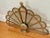 Vintage Brass Peacock Folding Fireplace Screen With Shell Motif For Sale - Image 4 of 12