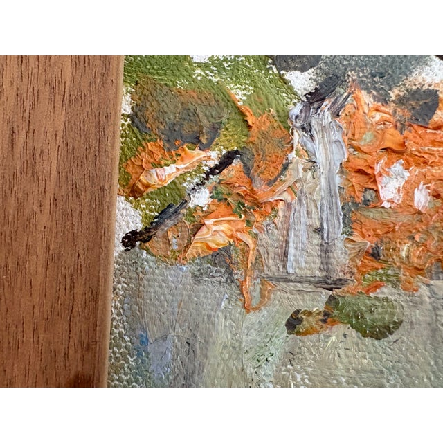 1980s Signed Original Oil on Canvas Clarke County Virginia, Burwell-Morgan Mill, Millwood For Sale - Image 4 of 5