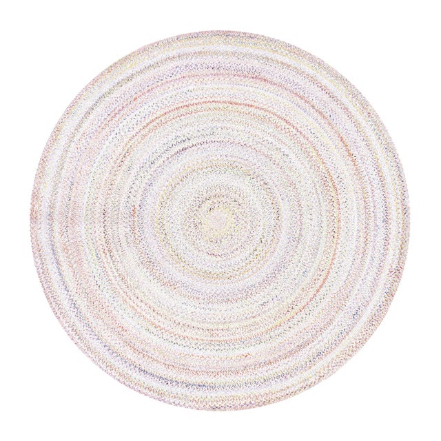 Blue Faro Indoor/Outdoor Blue Area Rug, 8' 0'' X 8' 0'' For Sale - Image 8 of 8