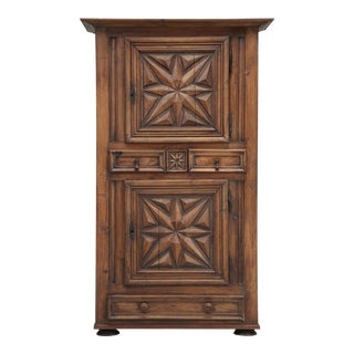 Antique French Bonnetiere or Armoire For Sale