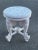 1970s Pair Vintage Hollywood Regency Figural Elephant Ottoman Side Tables For Sale - Image 11 of 12