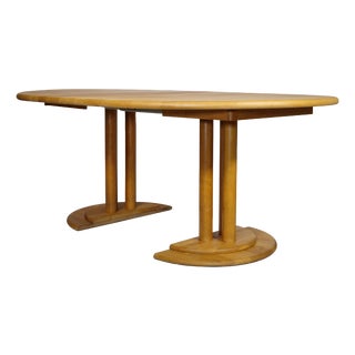 Mid-Century Modern Extendable Dining Table in Alder Wood by Rainer Daumiller, 1970s For Sale