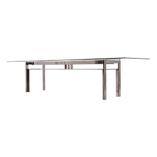 Mid-Century Doge Table with Aluminum Base by Carlo Scarpa for Cassina, Italy For Sale
