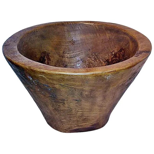 Wood Bowl / Planter from Indonesia, Hand Carved, Mid-20th Century For Sale - Image 9 of 9