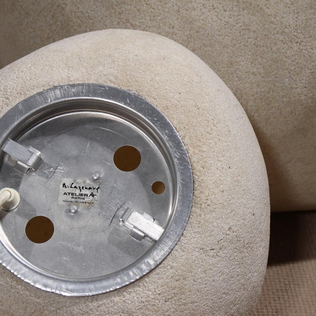 Moon Rock Dora Lamps by André Cazenave for Atelier A Paris, France, 1969, Set of 2 For Sale - Image 9 of 15