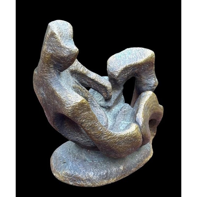 1950s Bill Tarr (Ny/ Fl 1925-2006) Brutalist Bronze Sculpture Figure Signed Dated 1958 For Sale - Image 5 of 8