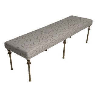 Gold Bronze Organic Design Bench- Sorgue Bench For Sale