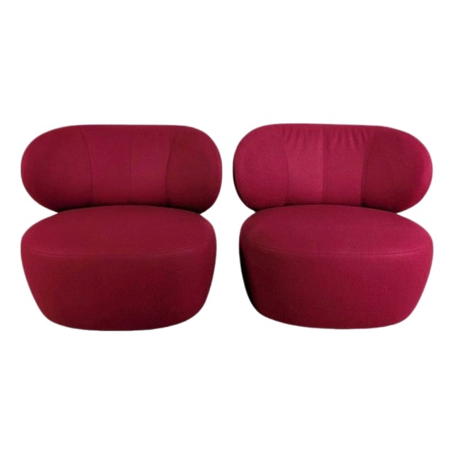 Armchair with Lilac Upholstery by Eoos for Walter Knoll For Sale