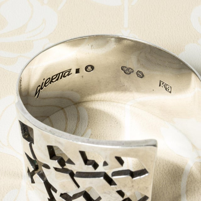1960s Modernist Silver Bracelet by Claës Giertta, 1960s For Sale - Image 5 of 6