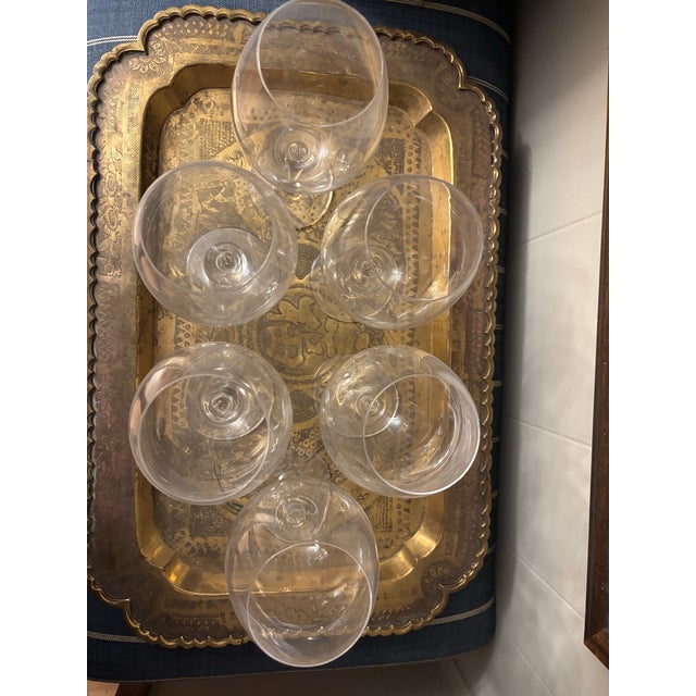 2000 - 2009 Waterford Robert Mondavi Cabernet Glasses Set of 6 For Sale - Image 5 of 6