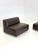 Vintage Space Age Leather Modular Sofa in Dark Brown, 1980s, Set of 3 For Sale - Image 4 of 11