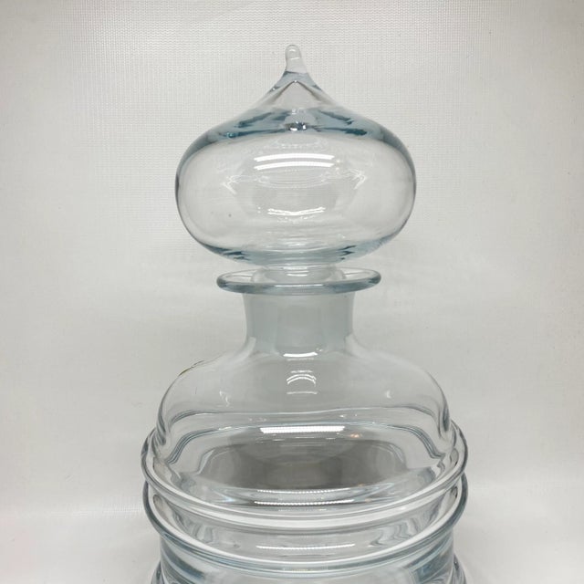 1970s Nanny Still for Riihimaen Lasi Finland Glass Decanter For Sale - Image 5 of 13