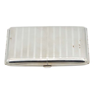 Guilloche Silver Cigarette Case For Sale