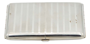 Guilloche Silver Cigarette Case