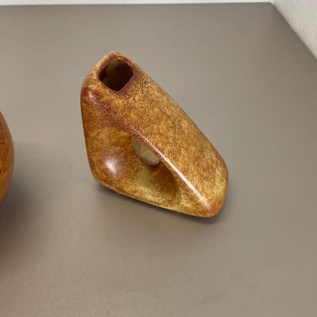 Ceramic Studio Pottery Vases attributed to Bertoncello Ceramics, Italy, 1970s, Set of 2 For Sale - Image 11 of 18