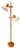 Mid-Century Modern Wood and Glass Mushroom Floor Lamp For Sale