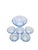 Art Deco Uranium Dessert Service from Niemen Glassworks, Poland, 1930s, Set of 6 For Sale - Image 4 of 9