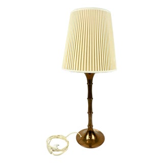 Mid-Century Modern Bamboo Table Lamp in Bronze by Ingo Maurer for Design M, 1970s For Sale