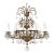 Massive Antique 20 Light Brass Lead Glass Crystal Chandelier ~ Pair Available For Sale