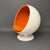 Ball Chair in White and Orange by Eero Aarnio for Asko, Finland, 1960s For Sale - Image 3 of 18
