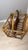Vintage MCM Burnt Bamboo Magazine Rack Twin Compartment Boho Tiki Accent Stand For Sale - Image 10 of 10