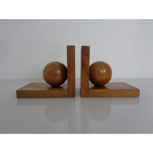 1950s Vintage Wooden Bookends, Germany, 1950s, Set of 2 For Sale - Image 5 of 15