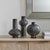 Contemporary Charcoal Bloom Indoor-Outdoor Vases Set/3 For Sale - Image 3 of 4
