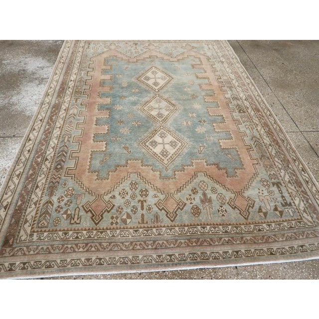 Galerie Shabab Collection Mid-20th Century Persian Afshar Accent Rug For Sale In New York - Image 6 of 8