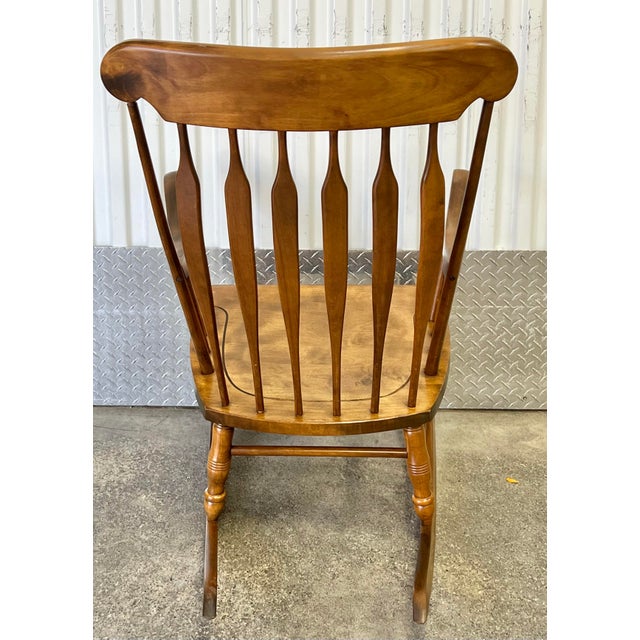 Brown S Bent Brothers Arrowback Rocking Chair For Sale - Image 8 of 11
