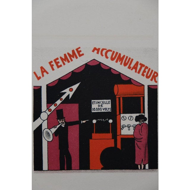 Modern Lucien Boucher, La femme accumulateur, Lithograph For Sale - Image 3 of 6