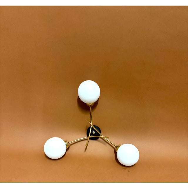 1950s Wall Sconce from Lunel, France, 1950s For Sale - Image 5 of 13