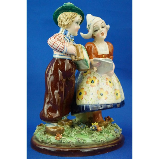 Ceramic Sculpture of Tyrolean Children by Teodoro Sebelin for Bassano, Italy, 1930s For Sale - Image 12 of 18