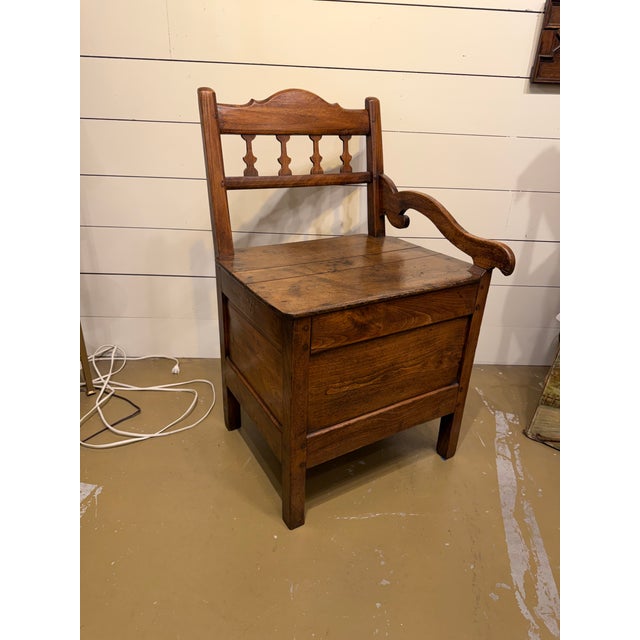 This precious one-armed French Banc De chimney which is French for Bench of the fireplace. These are extremely rare and...