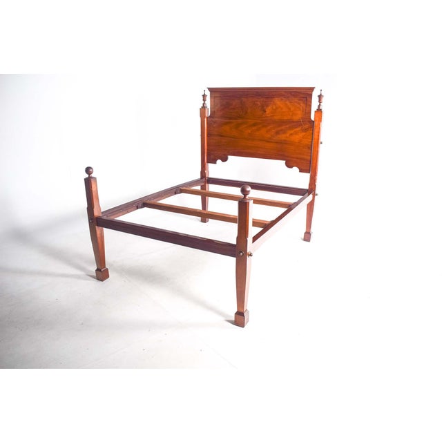 Vintage Portugese Double Bed in Rosewood, 1890 For Sale - Image 11 of 11