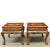 Wood Brown Cherry End Tables With Star Parquetry Inlay - a Pair For Sale - Image 7 of 7