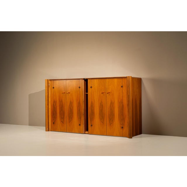 Scuderia Sideboard in Walnut by Carlo Scarpa for Bernini, Italy, 1970s For Sale - Image 16 of 16