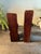 Tribal Vintage MCM African Hand-Carved Wood Bookends, Matched Pair, Mid Century Tribal Folk Art, 9 Inch - Rustic Primitive For Sale - Image 3 of 5