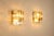 LP277 Wall Lamps in Tobacco and Crystal Glass by Carlo Nason for Mazzega, Italy, 1970s, Set of 3 For Sale - Image 6 of 14