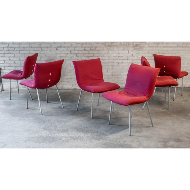 Ligne Roset Vintage Pascal Mourgue for Ligne Roset "Calin" Dining Chairs - Set of 6 For Sale - Image 4 of 14