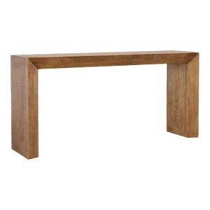 Natural Pine Waterfall Console Table
