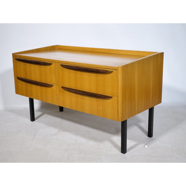 1960s Wooden Lowboard with Drawers, 1960s For Sale - Image 5 of 12