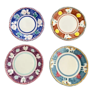 Vintage Vietri Campagna Large Ceramic Serving Platters- Set of 4