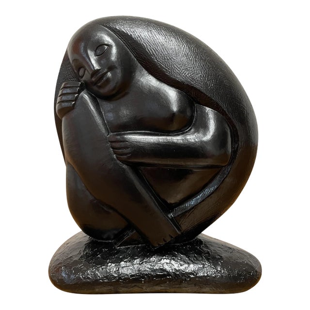 Vintage Mid-Century Modern Abstract Plaster Sculpture of