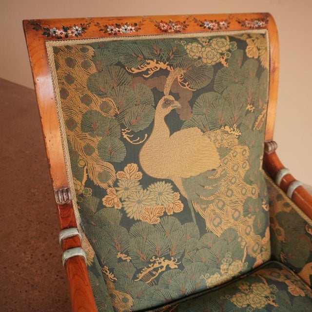 Directoire Painted Lounge Chairs, Set of 2 For Sale - Image 15 of 18