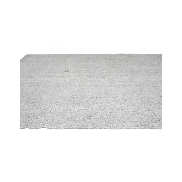 Gray Vintage Turkish Modern Kilim - 8`1″ X 11`7″ For Sale - Image 4 of 6