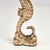 Metal Vintage Art Deco Style Brass Seahorse Sculpture For Sale - Image 7 of 7