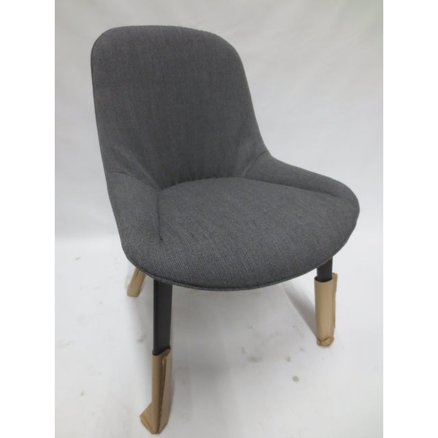 Gray Walter Knoll Sheru Chair in Grey Fabric (New) For Sale - Image 8 of 8