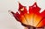 Orange and Red Murano Glass Vase from Fratelli Toso, 1960s For Sale - Image 9 of 15