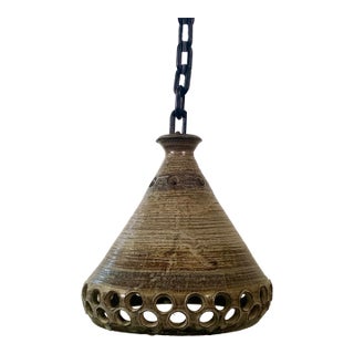 1970s Danish Mid-Century Modern Ceramic Ceiling Pendant Lamp For Sale